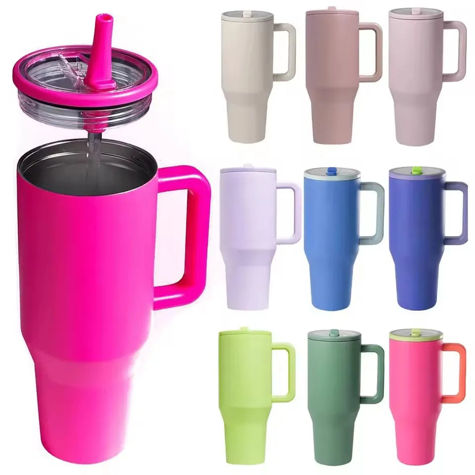 Aesthetic Pastel Tumbler — 40oz