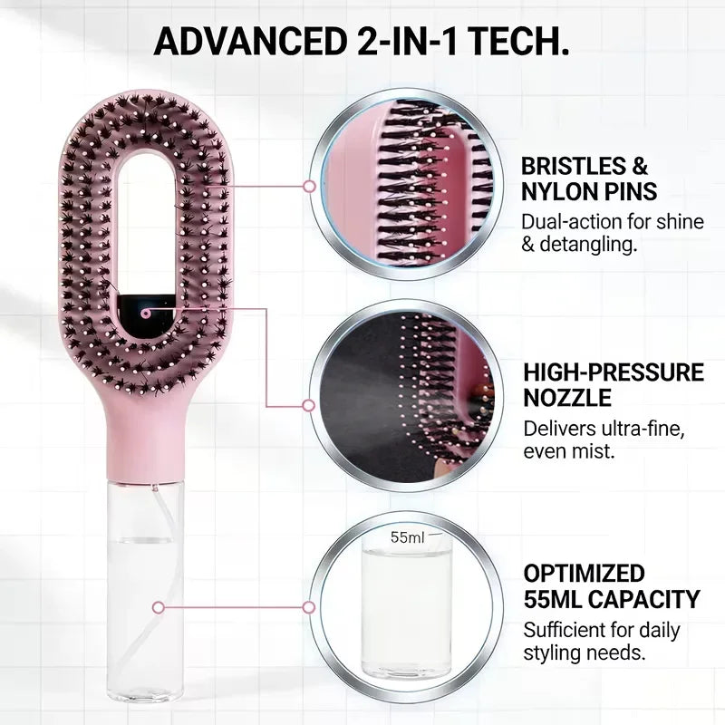 Hydrating Spray Hair Brush