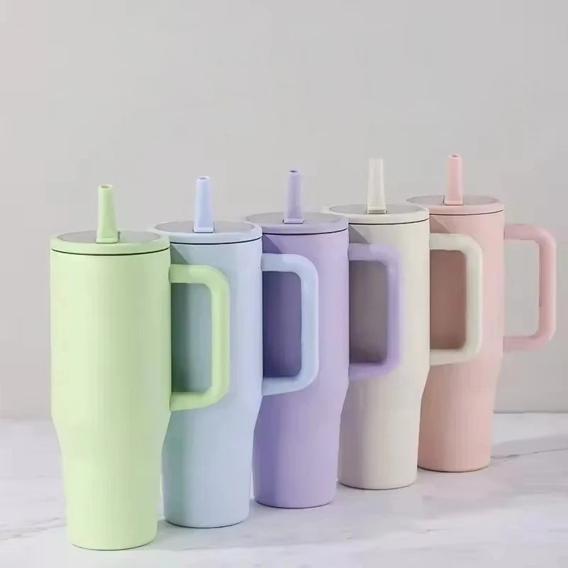Aesthetic Pastel Tumbler — 40oz