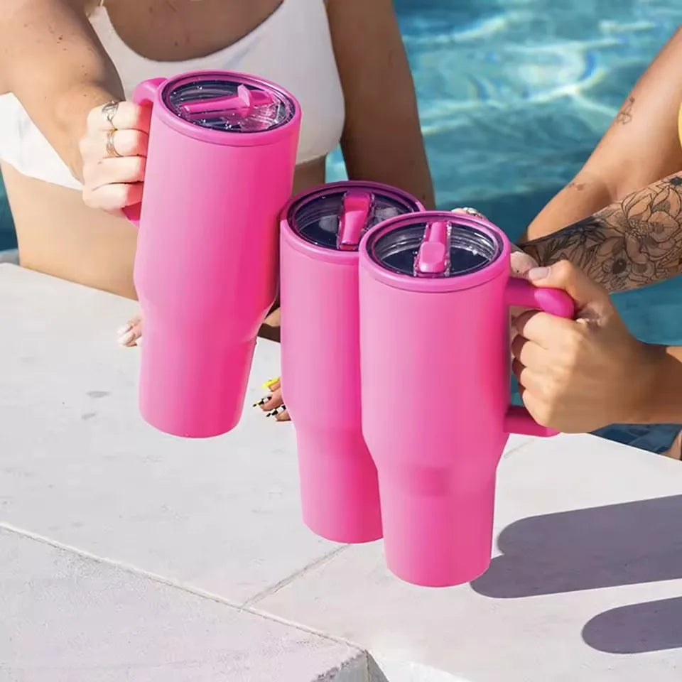 Aesthetic Pastel Tumbler — 40oz